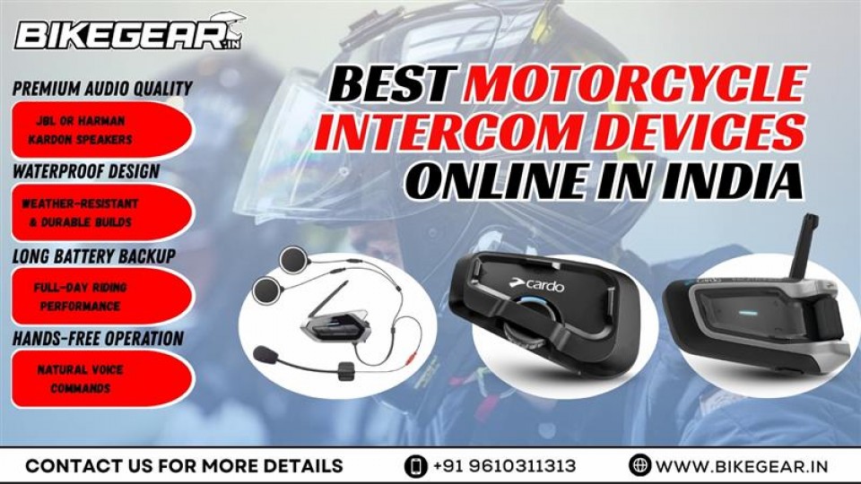 Best Motorcycle Intercom Devices Online in India