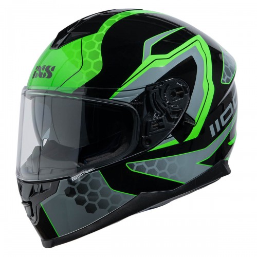 IXS 1100 2.2 Black Green Helmet