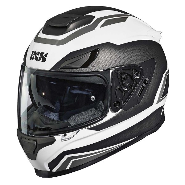 IXS 315 2.0 Matt White Anthracite Grey Helmet