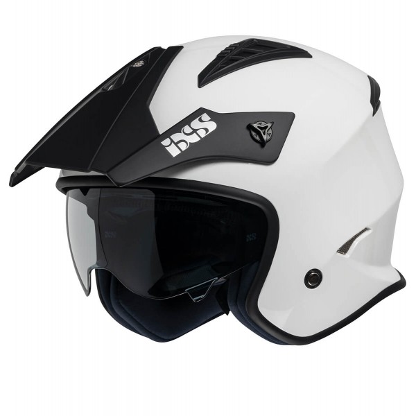 IXS 114 3.0 White Black Helmet