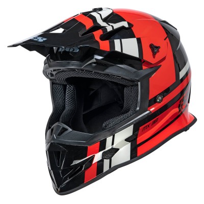 IXS 361 2.3 Black Red Grey Helmet
