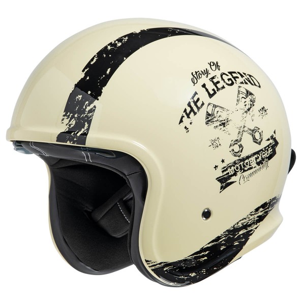 IXS 880 2.0 Ivory Mat Black Helmet