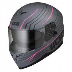 IXS 1100 2.1 Grey Mat Pink Helmet