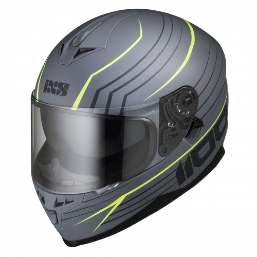 IXS 1100 2.1 Grey Mat Yellow Helmet