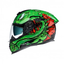 Nexx SX.100R Abisal Green Red Helmet