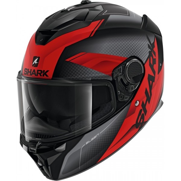Shark Spartan GT Elgen Black Anthracite Red Helmet