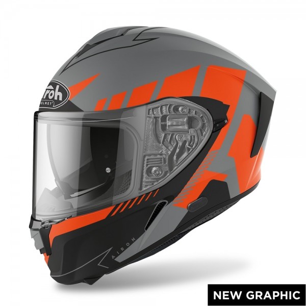 Airoh Spark Rise Orange Mett Helmet