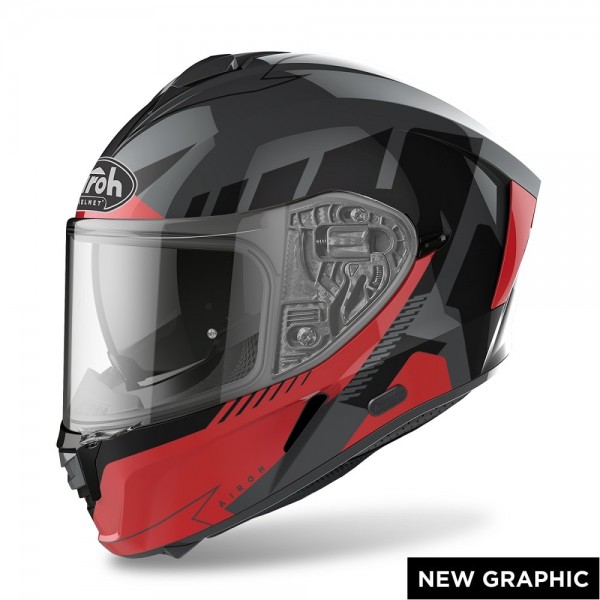 Airoh Spark Rise Red Gloss Mett Helmet