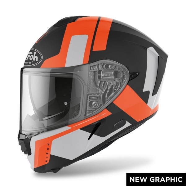 Airoh Spark Shogun Orange Mett Helmet