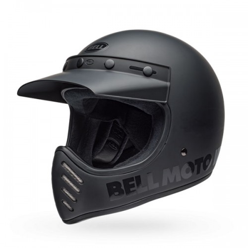 Bell Moto-3 Classic Blackout  Matt Black Helmet