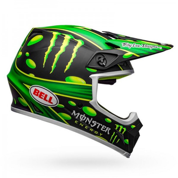 Bell Mx-9 Mips Mcgrath Showtime Matte Black Green Helmet