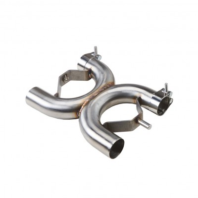 British Customs Cat Delete X-Pipe For Liquid Cooled Street Twin (2016-2021) Part# BC901-100-BR