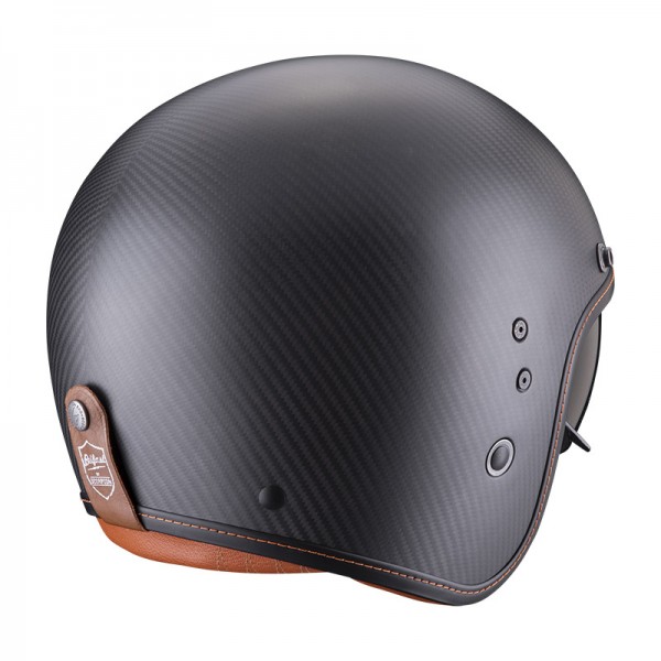 SCORPION BELFAST EVO CARBON SOLID BLACK MATT HELMET