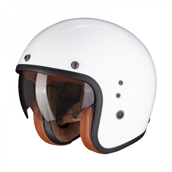 SCORPION BELFAST EVO LUXE WHITE HELMET