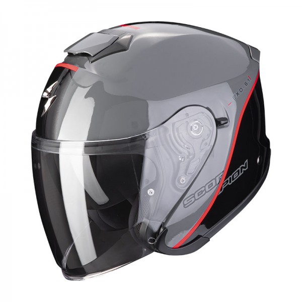 SCORPION EXO-S1 ESSENCE GREY BLACK RED HELMET