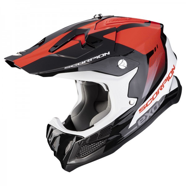 SCORPION EXO VX-22 AIR ATTIS BLACK RED HELMET