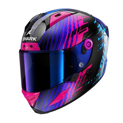 SHARK AERON EDGY PURPLE BLUE HELMET