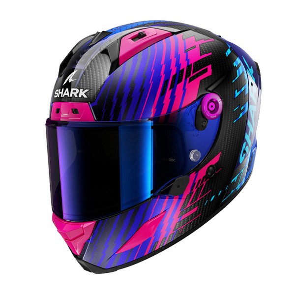 SHARK AERON EDGY PURPLE BLUE HELMET