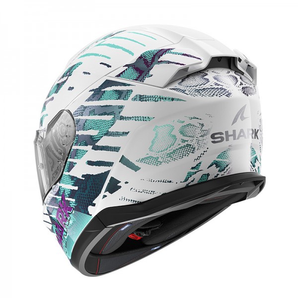 SHARK D-SKWAL 3 REPTAIA WHITE CAMELEON HELMET SHARK D-SKWAL 3 REPTAIA WHITE CAMELEON HELMET