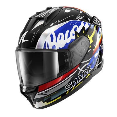 SHARK D-SKWAL 3 STREETRUSH BLACK BLUE HELMET