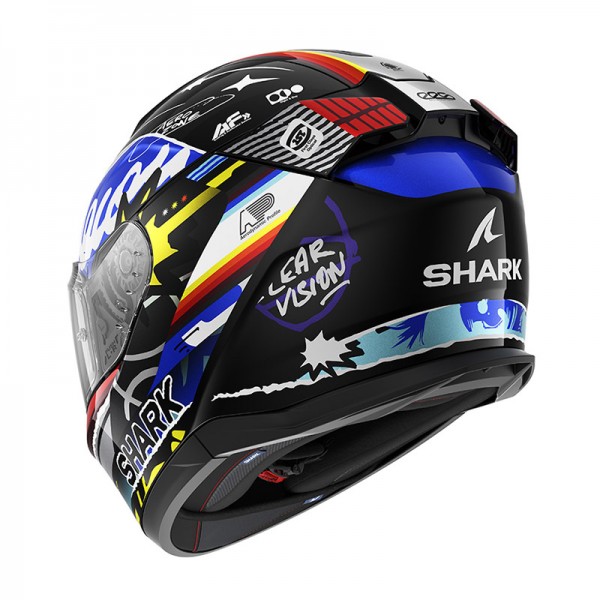 SHARK D-SKWAL 3 STREETRUSH BLACK BLUE HELMET