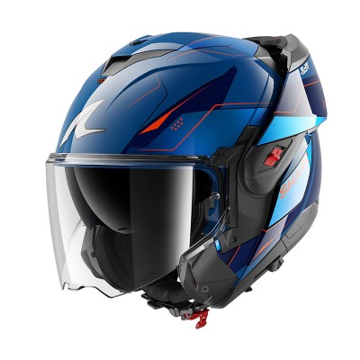 SHARK OXO MEKARIUM MODULAR BLUE HELMET