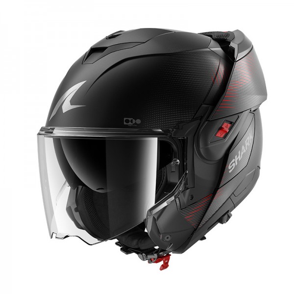 SHARK OXO SP LYNE MAT MODULAR BLACK HELMET