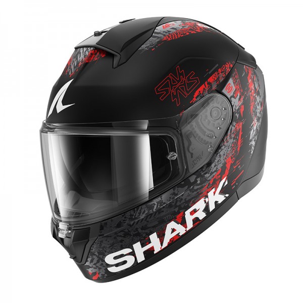 SHARK RIDILL 2 SPEED-VIB MAT BLACK RED HELMET