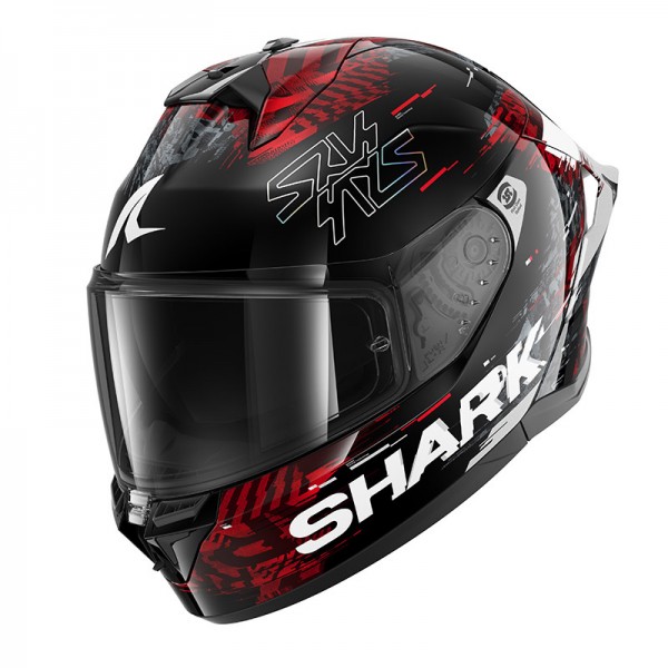 SHARK SKWAL CUP SPEED VIB BLACK RED SILVER HELMET