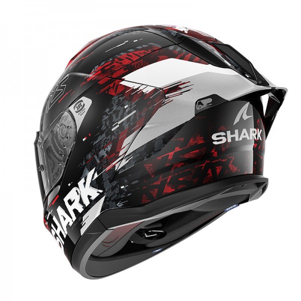 SHARK SKWAL CUP SPEED VIB BLACK RED SILVER HELMET