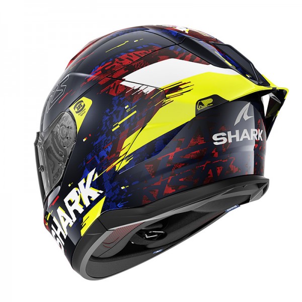 SHARK SKWAL CUP SPEED VIB BLUE RED YELLOW HELMET