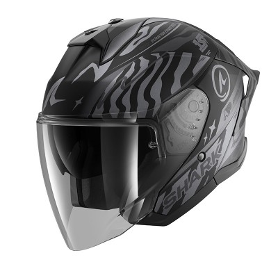 SHARK SKWAL JET CUP SPEED FANCY MAT SILVER HELMET