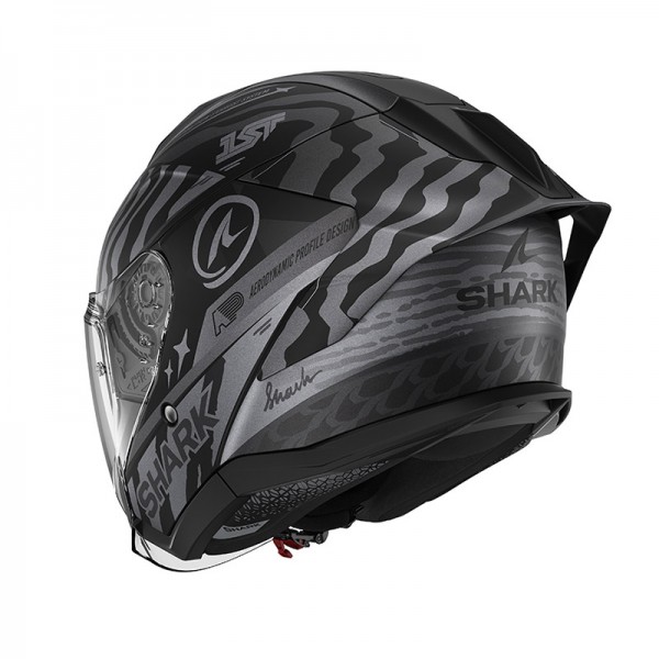 SHARK SKWAL JET CUP SPEED FANCY MAT SILVER HELMET