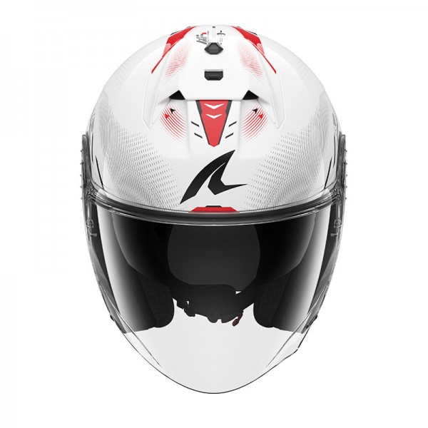 SHARK SKWAL JET CUP SPEED TECH WHITE RED HELMET