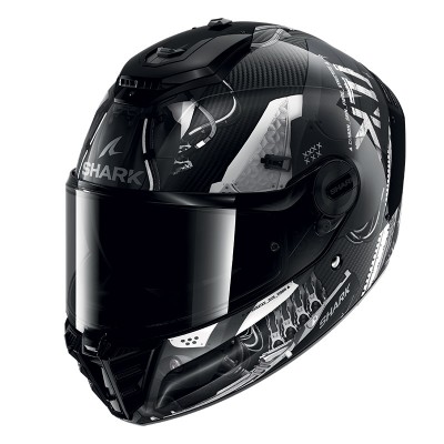 SHARK SPARTAN RS CARBON XBOT SILVER HELMET