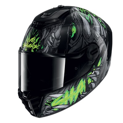 SHARK SPARTAN RS SHAYTAN BLACK GREEN HELMET