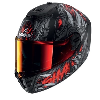 SHARK SPARTAN RS SHAYTAN MAT RED HELMET