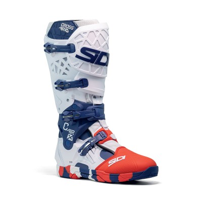 SIDI CROSSAIR X BOTTES WHITE BLUE RED BOOTS