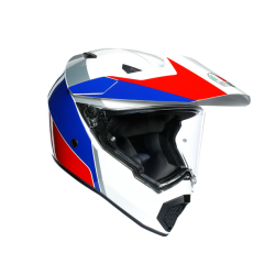 Agv Ax9 Atlante White Blue Red Helmet
