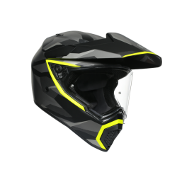 Agv Ax9 Siberia Matt Black Yellow Fluo Helmet