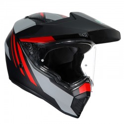 Agv Ax9 Refractive Adv Matt Carbon Red Helmet