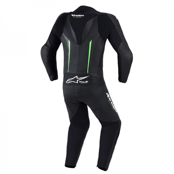 ALPINESTARS GP FORCE V2 BLACK GREEN SUIT