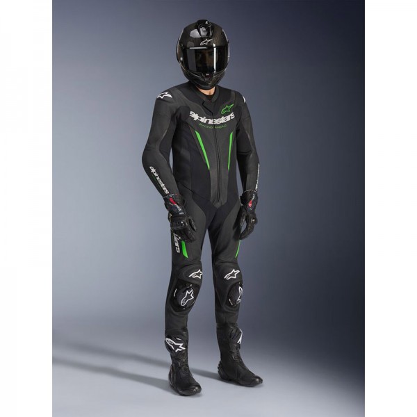 ALPINESTARS GP FORCE V2 BLACK GREEN SUIT