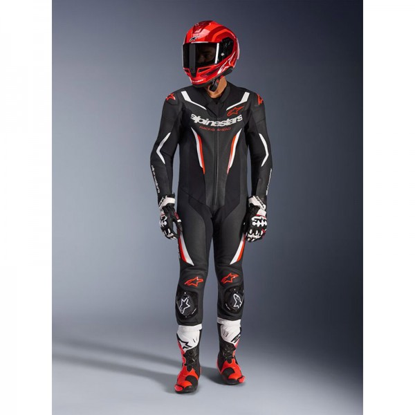ALPINESTARS GP FORCE V2 BLACK WHITE RED SUIT