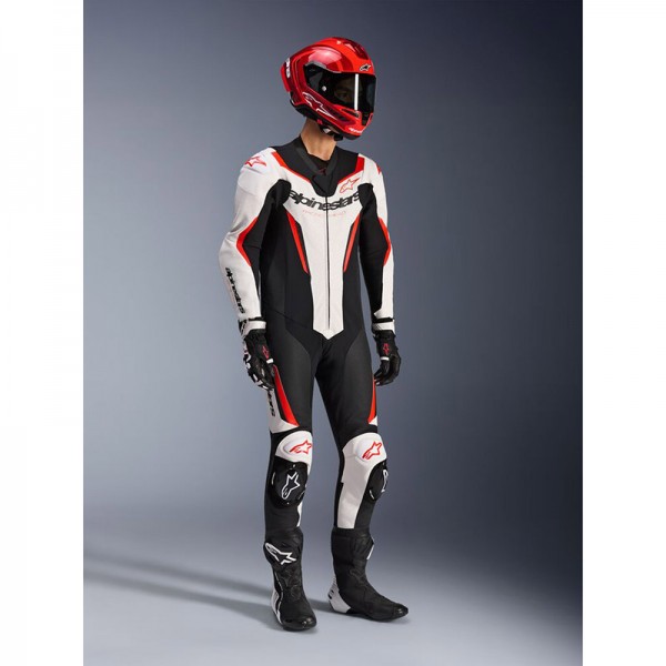 ALPINESTARS GP FORCE V2 WHITE BLACK RED SUIT