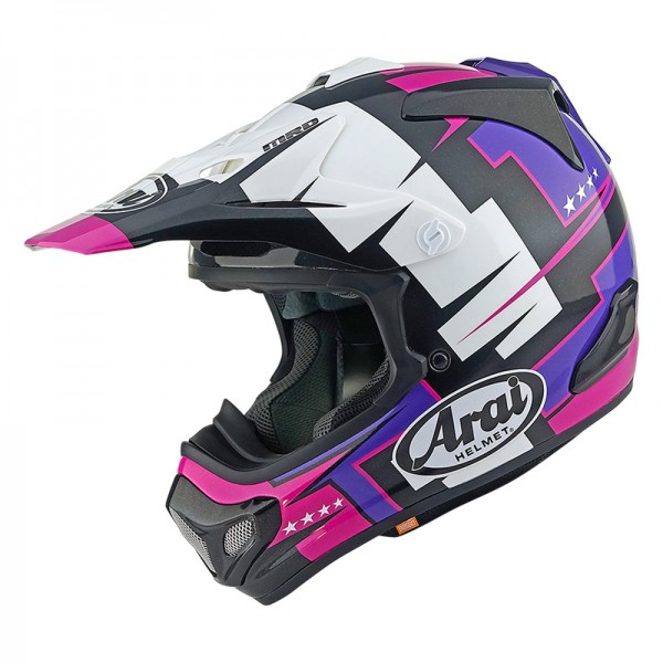 ARAI MX-V EVO BATTLE PURPLE HELMET