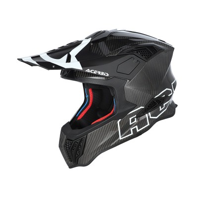 ACERBIS AIRSTRIKE-C BLACK WHITE HELMET