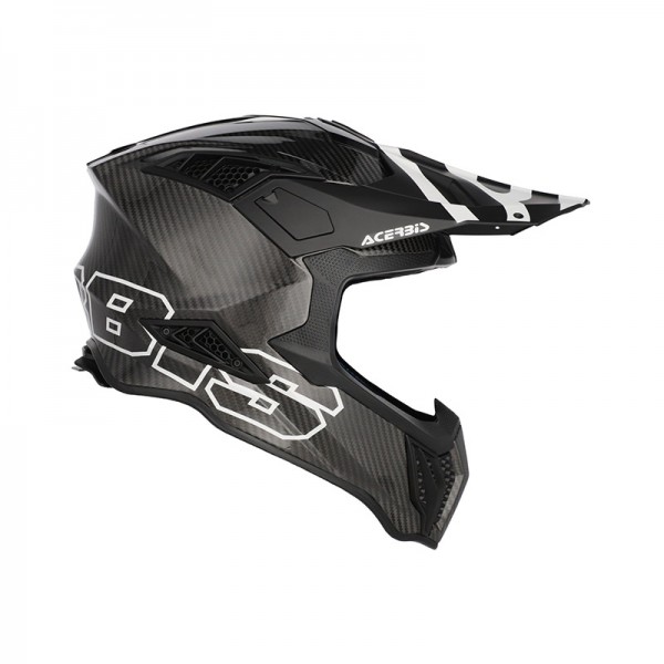 ACERBIS AIRSTRIKE-C BLACK WHITE HELMET