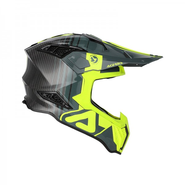 ACERBIS AIRSTRIKE-C BLACK YELLOW HELMET