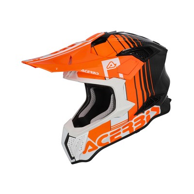 ACERBIS AIRSTRIKE-C ORANGE WHITE HELMET
